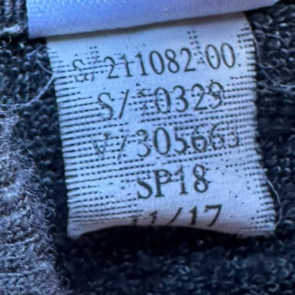 Athleta girl cross cross back hoodie heathered grey Sz XL/14 - Picture 7 of 11